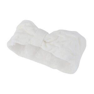 Comfortable Bow Headband White